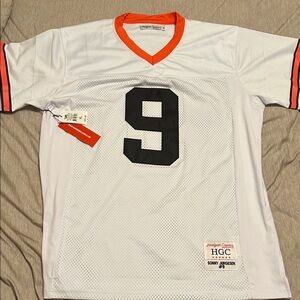 Headgear classic Sonny Jurgesen White and Orange Football Jersey Xl
